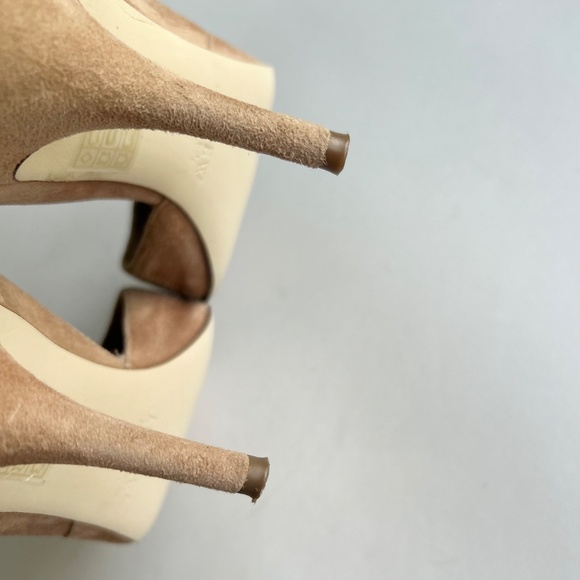 J. Crew Cream Suede Leather Point Toe Pumps size 9.5 - Picture 13 of 14